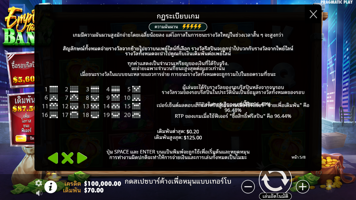 Empty The Bank Pragmatic Play pgslot 168 vip เว็บตรง