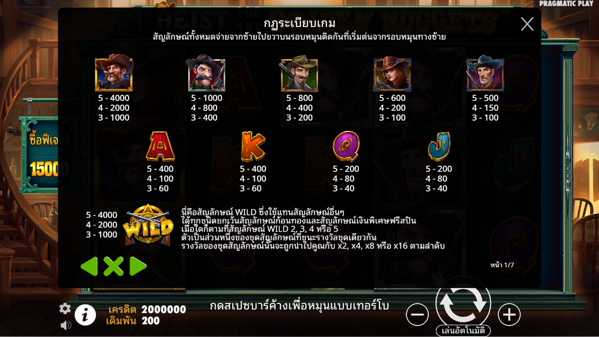 Heist for the Golden Nuggets Pragmatic Play Pgslot 168 vip ทางเข้า