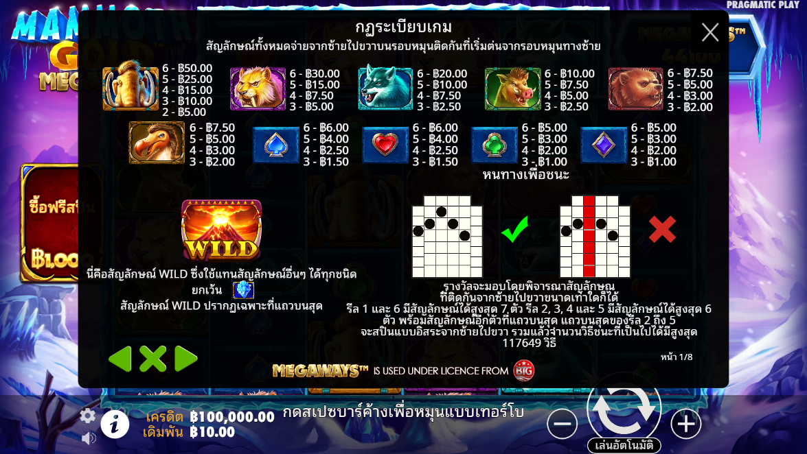 Mammoth Gold Megaways Pragmatic Play Pgslot 168 vip ทางเข้า