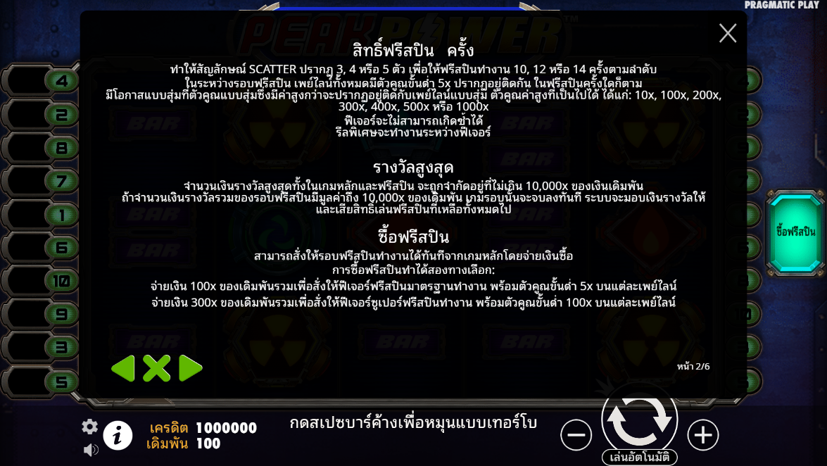 Peak Power Pragmatic Play pgslot 168 vip เว็บตรง