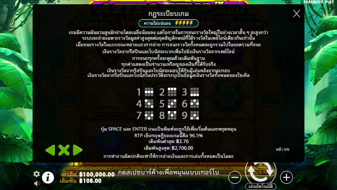 Aztec Gems Deluxe Pragmatic Play pgslot 168 vip ฝาก ถอน