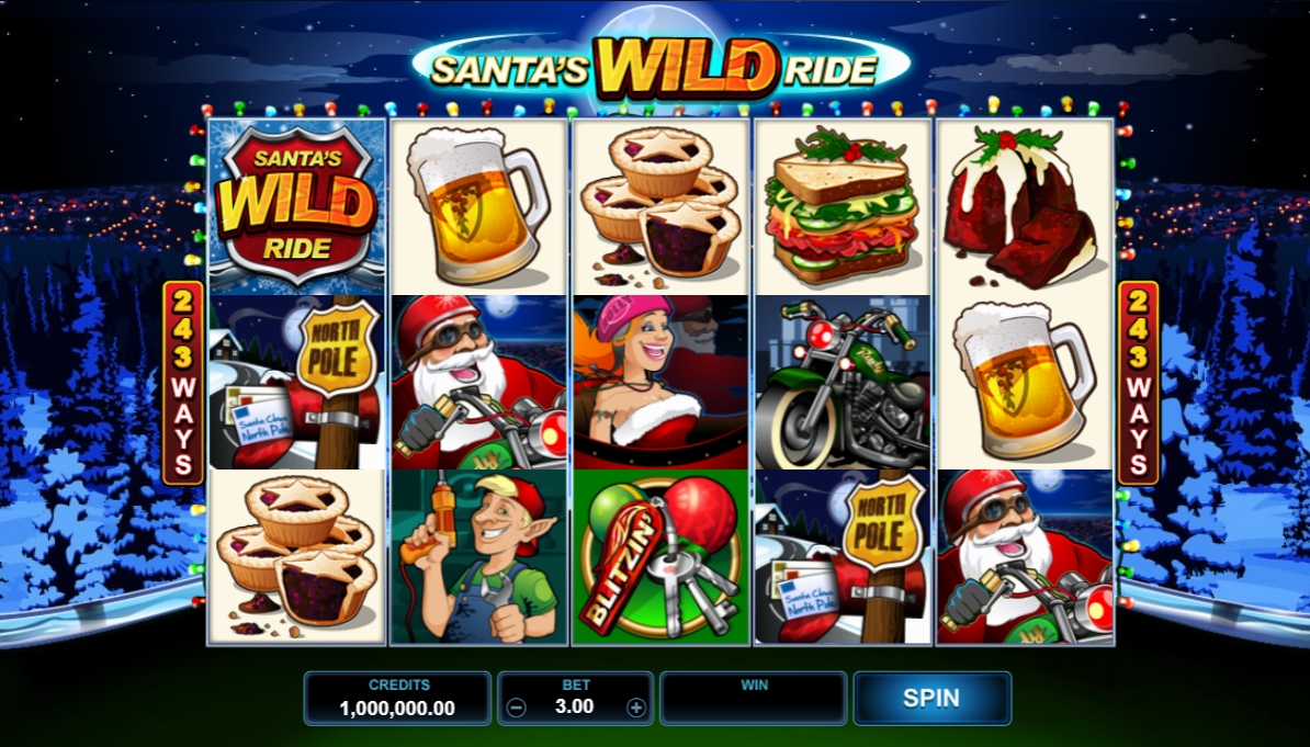 Santa's Wild Ride Microgaming pgslot 168 vip ฟรีเครดิต