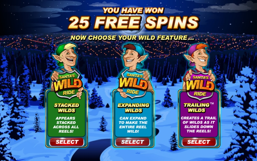 Santa's Wild Ride Microgaming pgslot 168 vip สล็อต