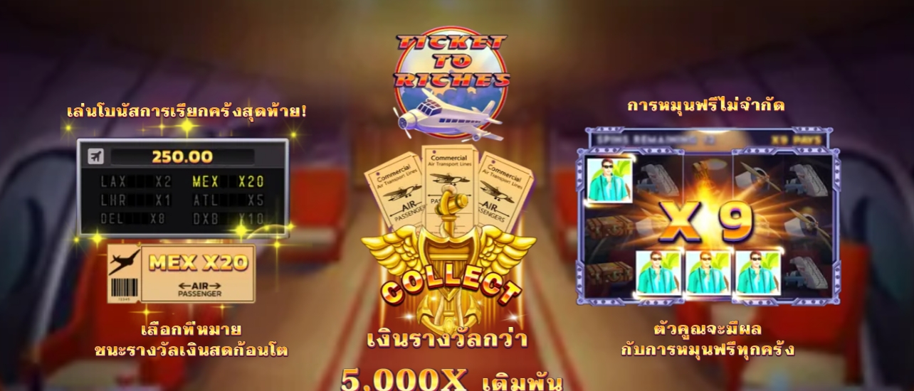 Ticket to Riches Microgaming pgslot 168 vip ฟรีเครดิต