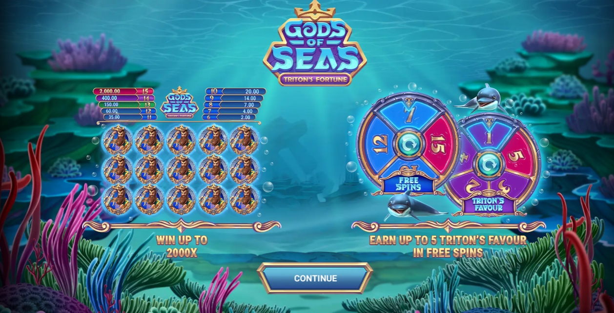 Gods of Seas Triton's Fortune Microgaming pgslot 168 vip ทางเข้า