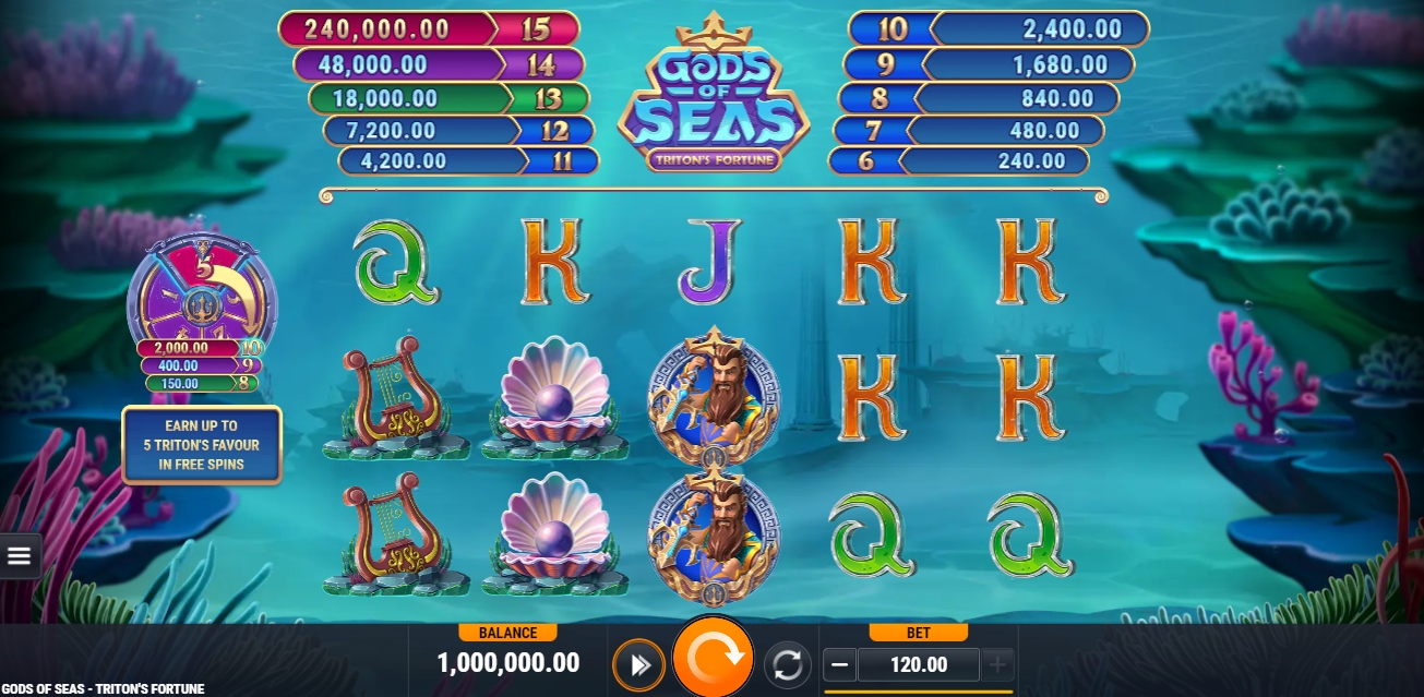 Gods of Seas Triton's Fortune Microgaming pgslot 168 vip ฟรีเครดิต