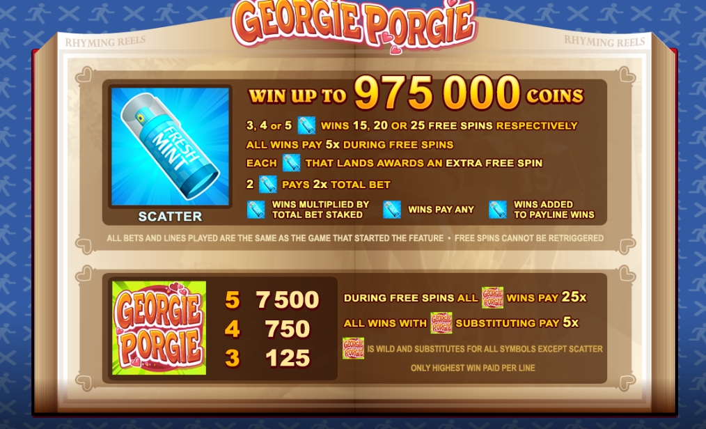 Rhyming Reels Georgie Porgie Microgaming pgslot 168 vip ทางเข้า