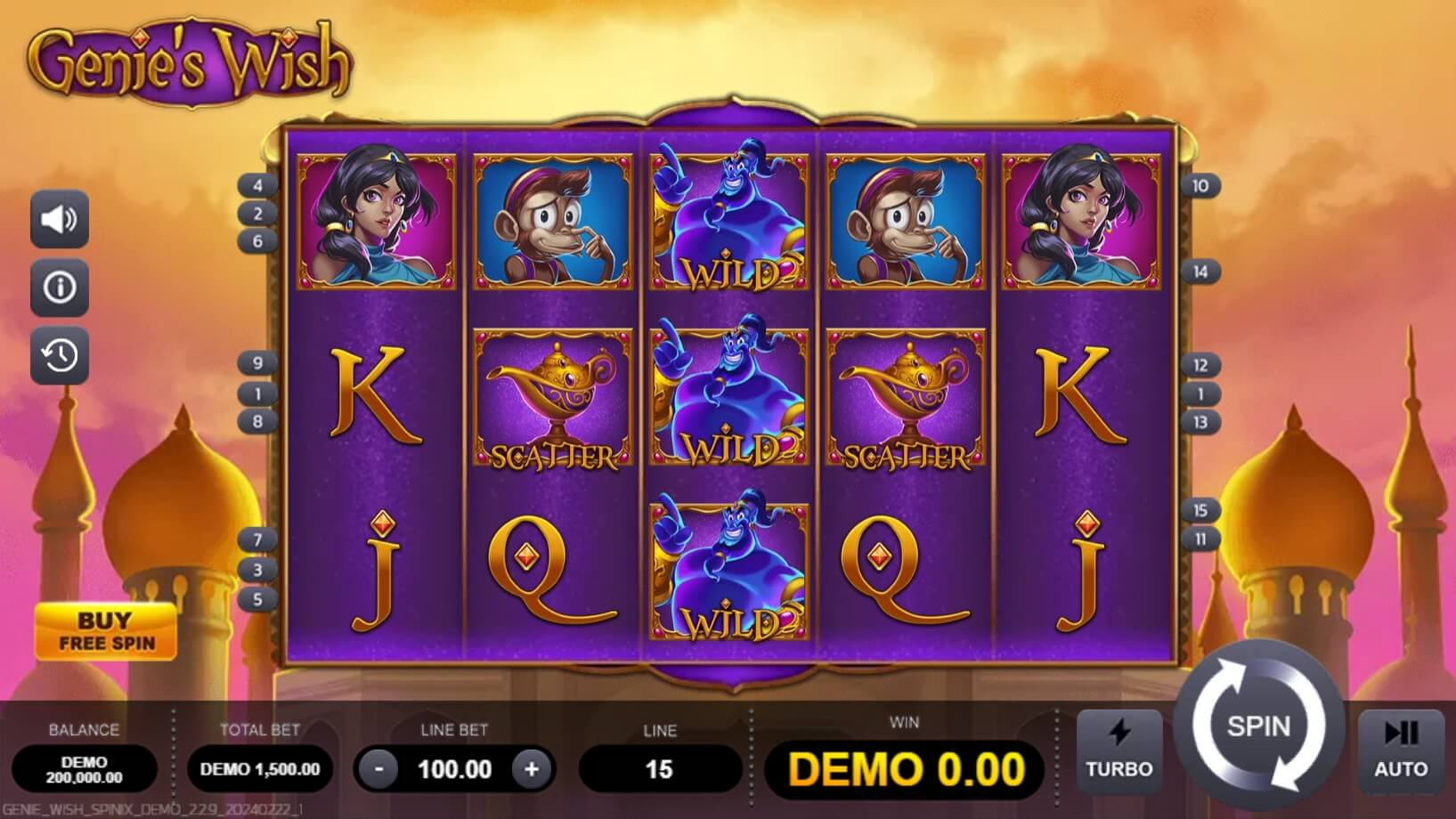 Genie's Wish SPINIX pgslot168 vip ทดลองเล่น