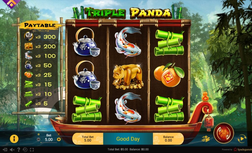 TRIPLE PANDA SPADEGAMING pgslot168 vip ทางเข้า