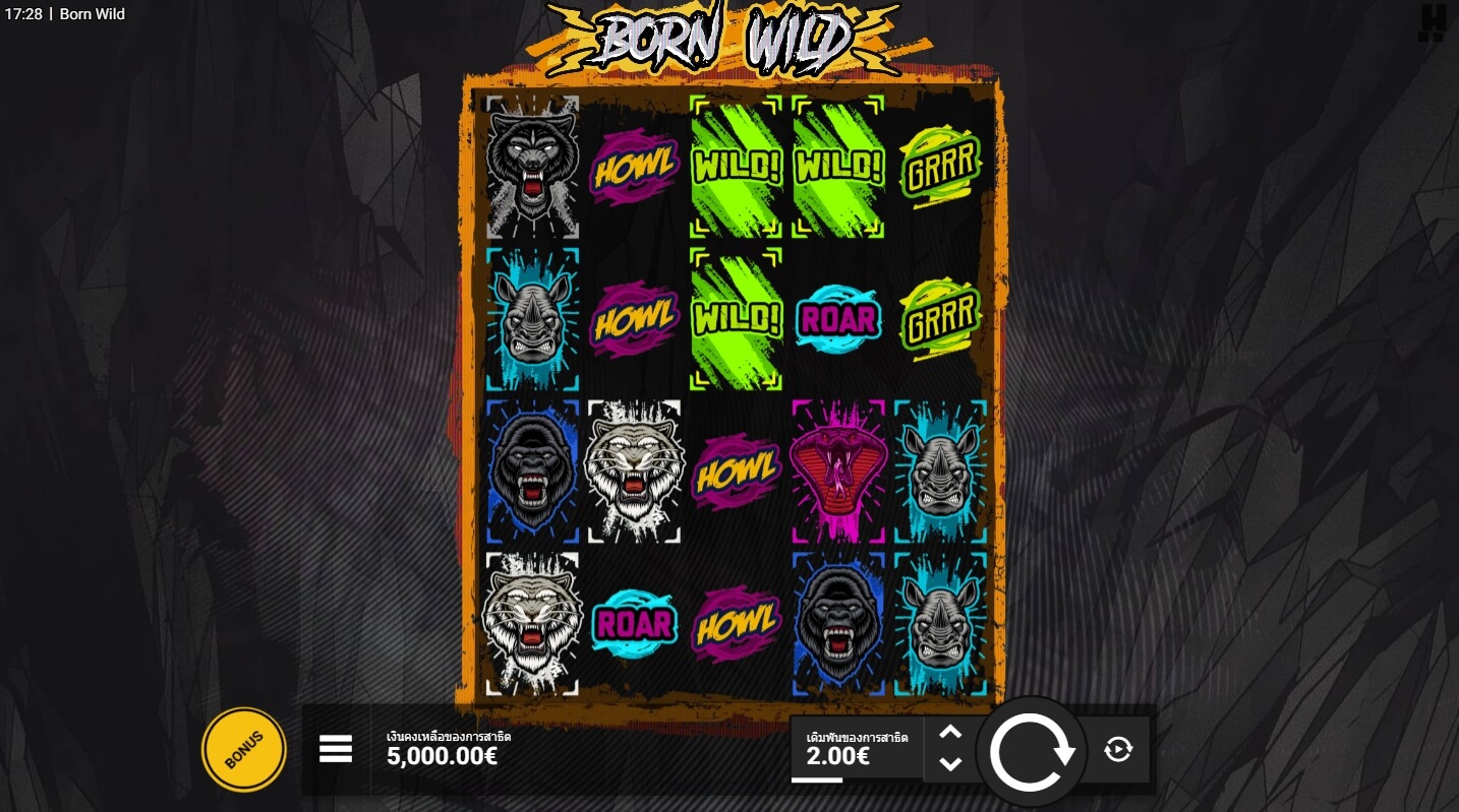 BORN WILD Hacksaw Gaming pgslot168 vip ทดลองเล่น