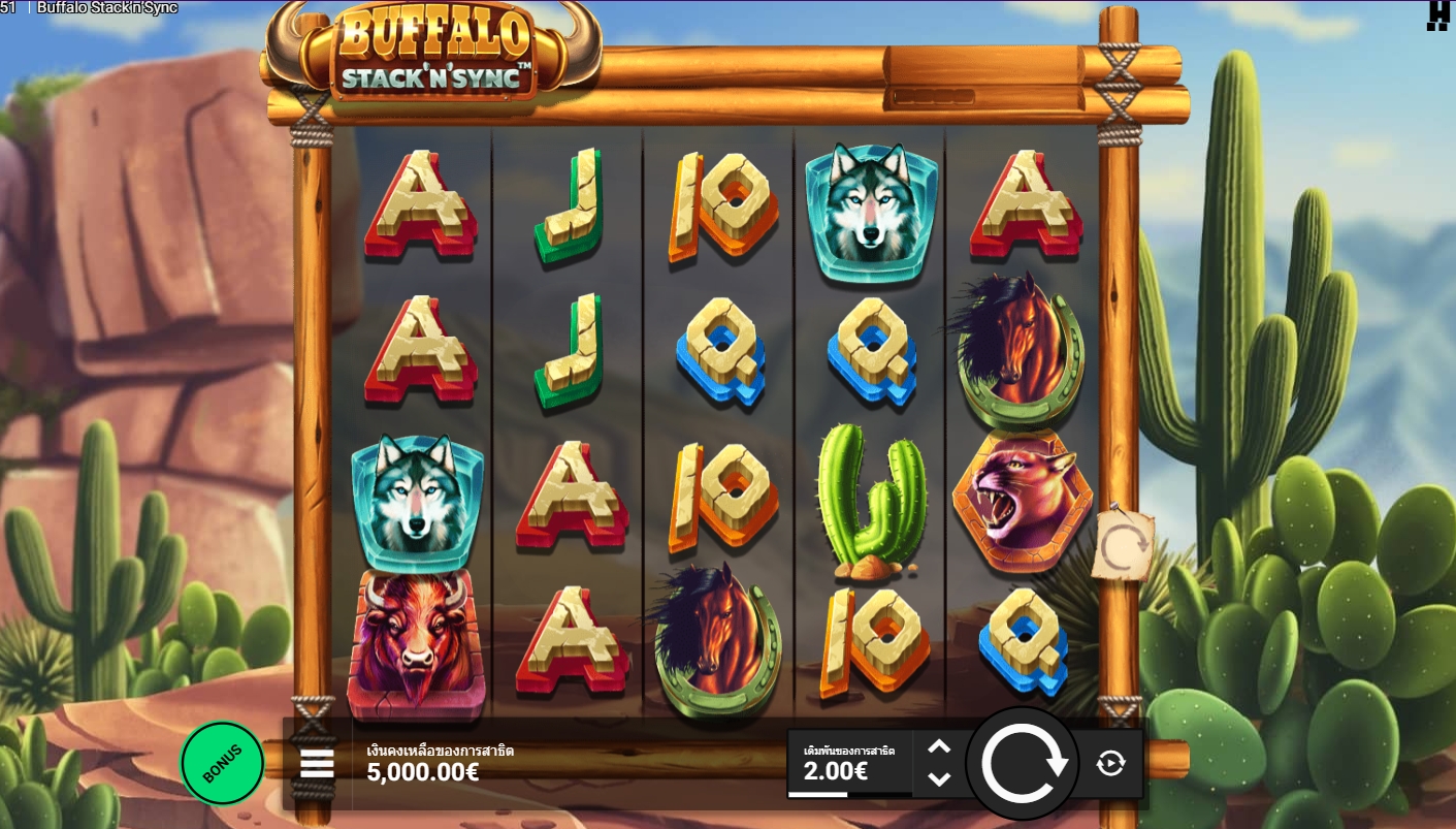 BUFFALO STACK'N'SYNC Hacksaw Gaming pgslot168 vip ทดลองเล่น